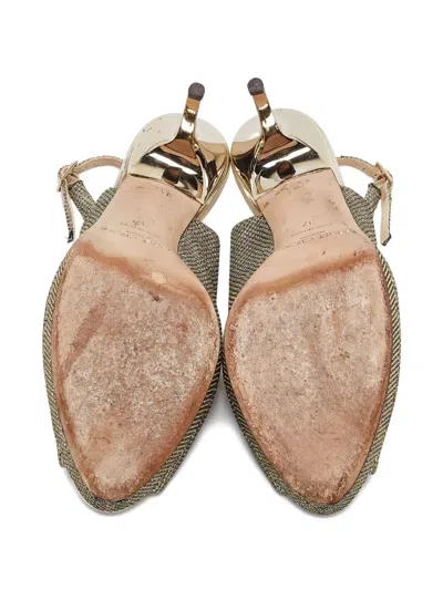 Pre-owned Jimmy Choo 2024 Glitter Slingback Pumps