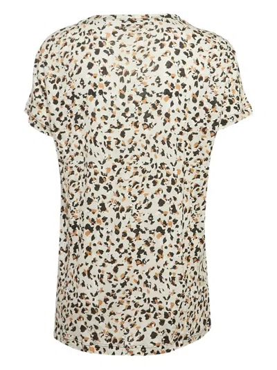 Pre-owned Zadig & Voltaire 2024  Leopard-print Linen T-shirt