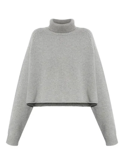 Lisa Yang Turtleneck Cashmere Sweater In Gray