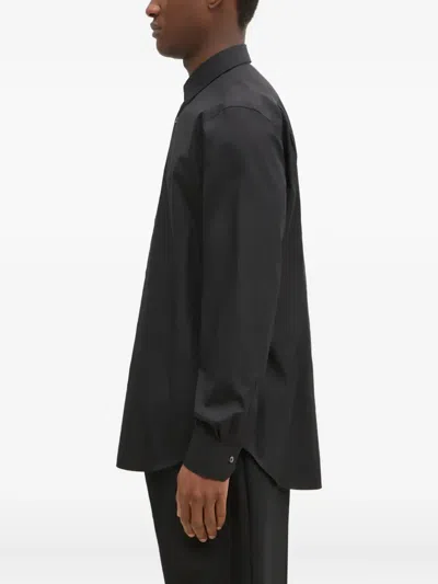 Paul Smith Long-sleeve Button-down Shirt In Black