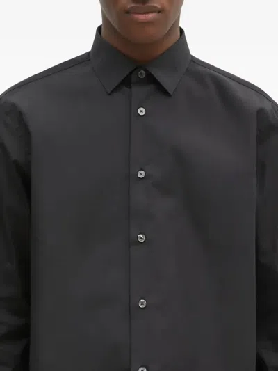Paul Smith Long-sleeve Button-down Shirt In Black