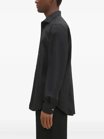 Paul Smith Long-sleeve Button-up Shirt In Black