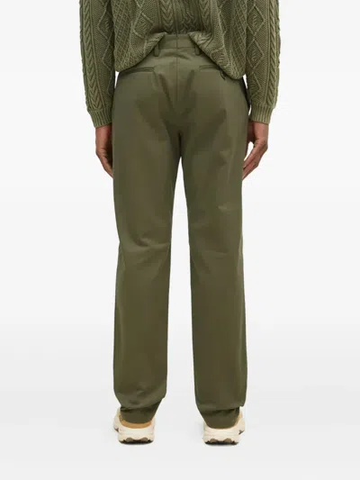 Paul Smith Flat-front Chinos In Green