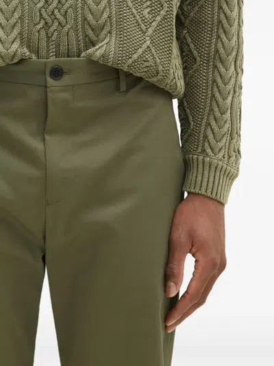 Paul Smith Flat-front Chinos In Green