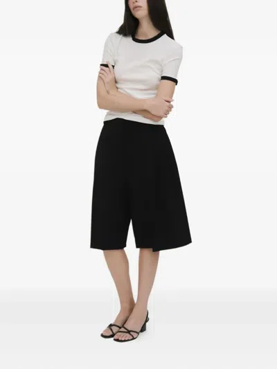 Rosetta Getty Pleat-front Shorts In Black