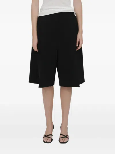 Rosetta Getty Pleat-front Shorts In Black