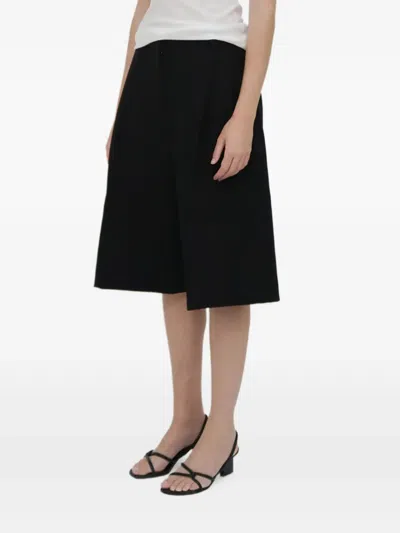 Rosetta Getty Pleat-front Shorts In Black