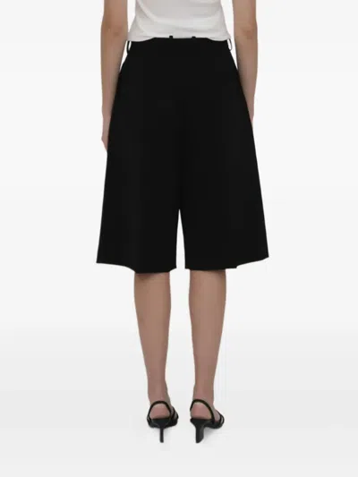 Rosetta Getty Pleat-front Shorts In Black