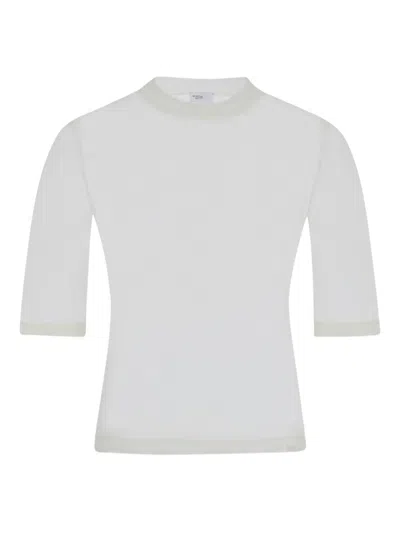 Rosetta Getty Sheer-paneled T-shirt In White