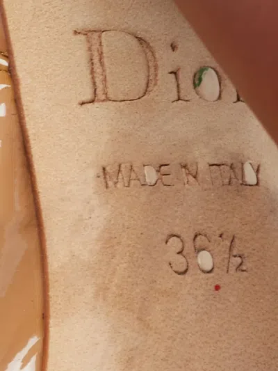 Pre-owned Dior Leather Buckled Sandals In Brown
