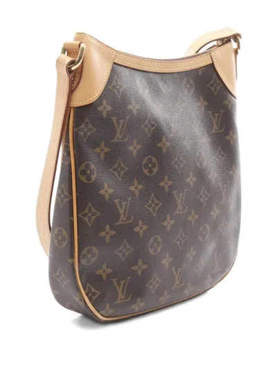Pre-owned Louis Vuitton 2011 Odeon Pm Monogram Shoulder Bag In Brown
