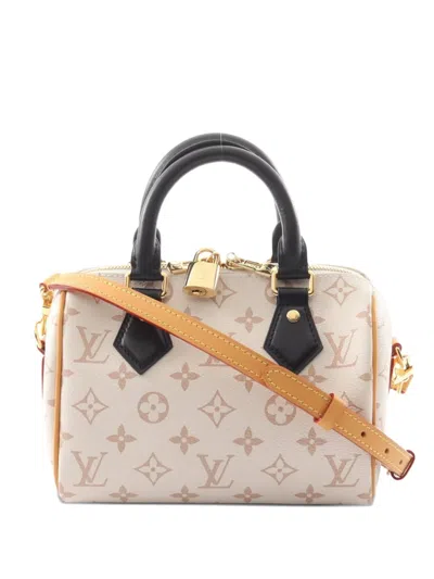 Pre-owned Louis Vuitton 2021 Speedy Bandouliere 20 Monogram Dune Tote Bag