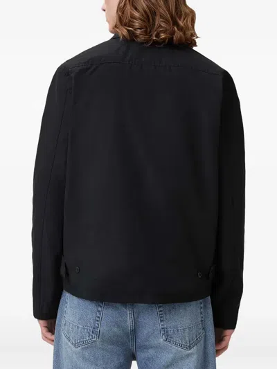 Allsaints Logo-embroidered Zip-up Jacket