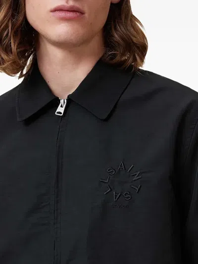 Allsaints Logo-embroidered Zip-up Jacket