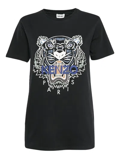 Pre-owned Kenzo Tiger-print Cotton T-shirt