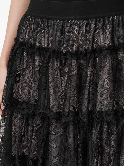 Allsaints Rory Tiered Lace Maxi Skirt