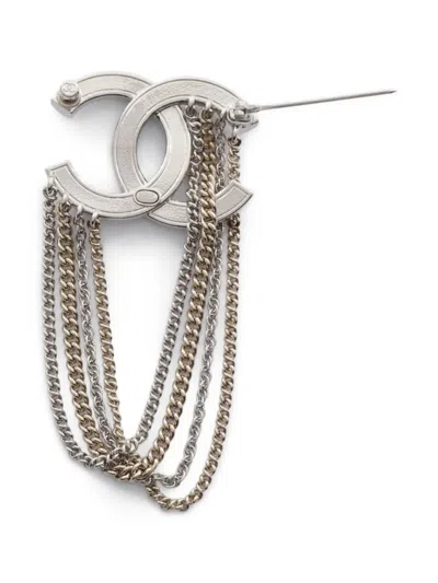 Pre-owned Chanel 1986-1988 Coco Mark Brooch