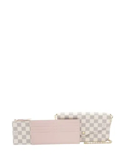 Pre-owned Louis Vuitton 2010s Pochette Felicie Crossbody Bag In Neutral