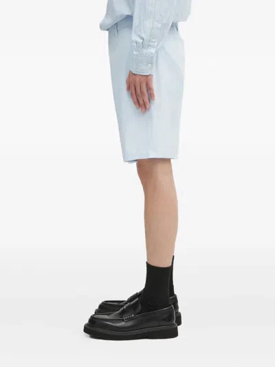 Paul Smith Flat-front Shorts In Blue