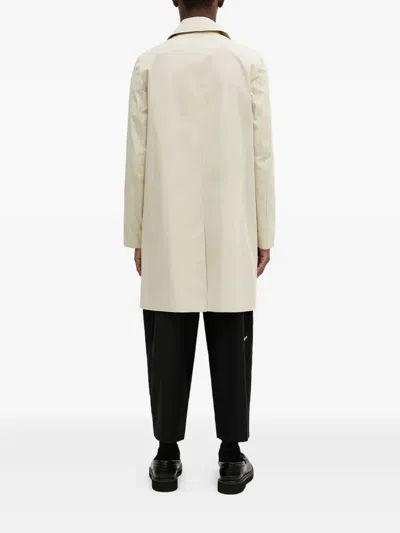 Paul Smith Plain Single-breasted Coat In Neutral