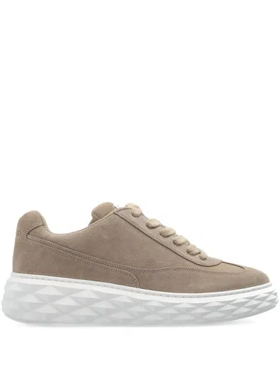 Jimmy Choo Lace-up Low-top Sneakers In Gray