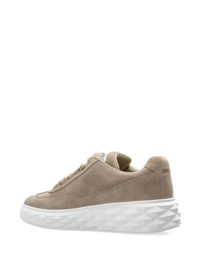 Jimmy Choo Lace-up Low-top Sneakers In Gray