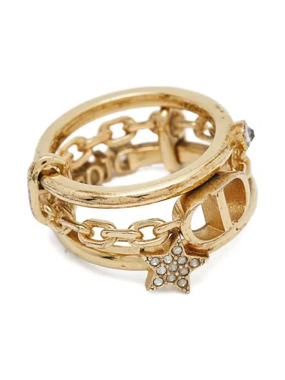 Pre-owned Dior Crystal-embellished Ring
