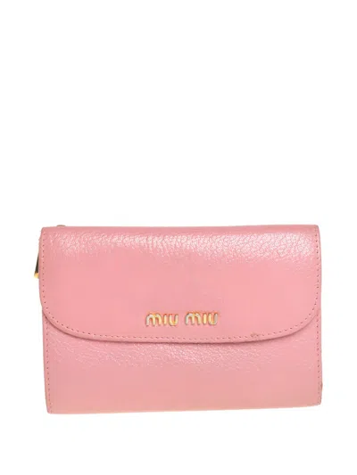 Pre-owned Miu Miu Madras Wallet