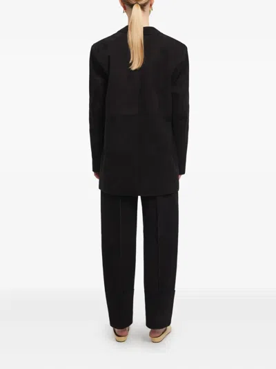 Aeron Suede Single-breasted Blazer In Black