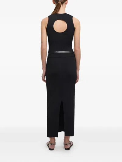 Aeron Ribbed High-waisted Skirt In Black