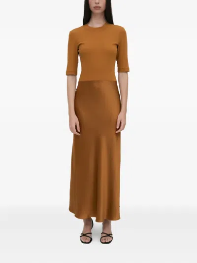 Rosetta Getty Ribbed-knit Slip Dress
