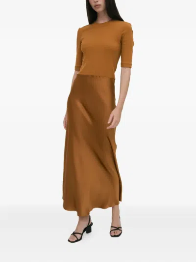 Rosetta Getty Ribbed-knit Slip Dress