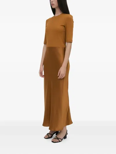 Rosetta Getty Ribbed-knit Slip Dress