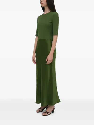 Rosetta Getty Cotton Jersey T-shirt Dress In Green