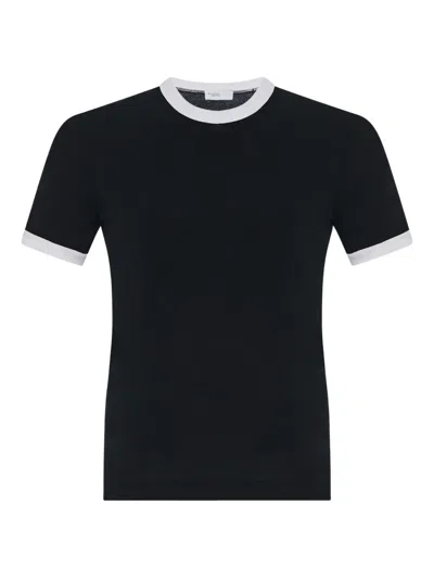 Rosetta Getty Rib-trim T-shirt In Black