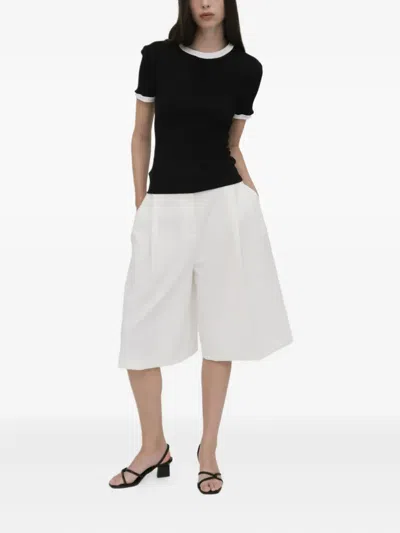 Rosetta Getty Rib-trim T-shirt In Black