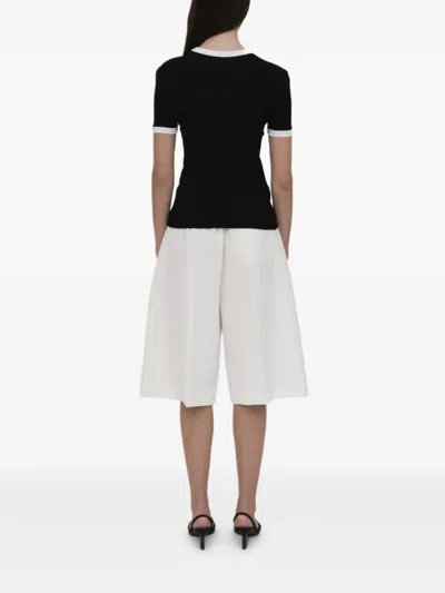 Rosetta Getty Rib-trim T-shirt In Black