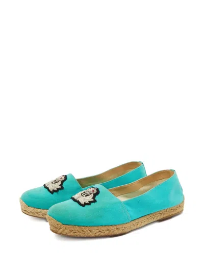 Pre-owned Christian Louboutin Embroidered Espadrilles