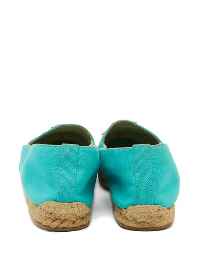 Pre-owned Christian Louboutin Embroidered Espadrilles