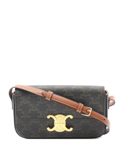 Pre-owned Celine 2010s Claude Triomphe Bag In Brown