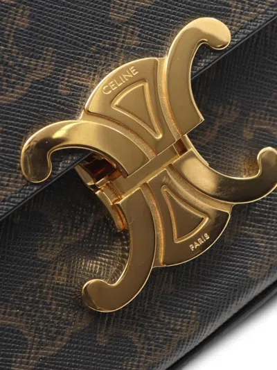 Pre-owned Celine 2010s Claude Triomphe Bag In Brown