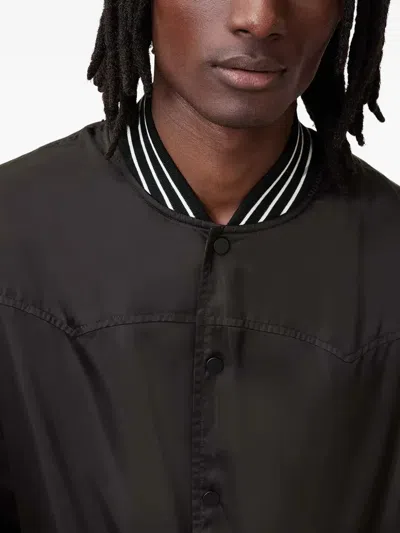 Allsaints Ribbed-collar Reversible Bomber Jacket