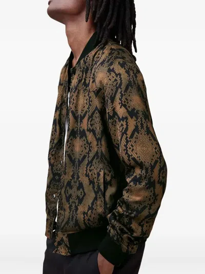 Allsaints Ribbed-collar Reversible Bomber Jacket