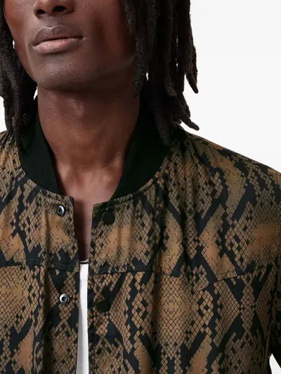Allsaints Ribbed-collar Reversible Bomber Jacket