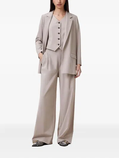 Allsaints Aleida Lightweight Tri Waistcoat In Neutral