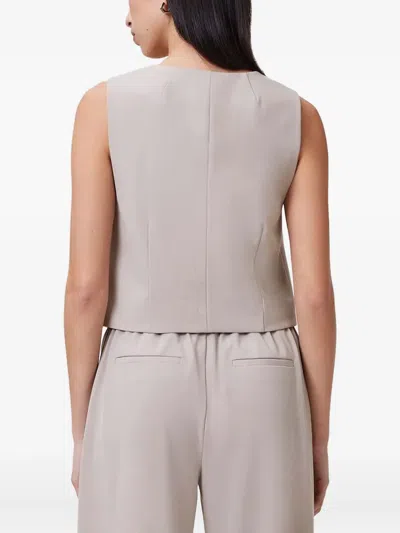 Allsaints Aleida Lightweight Tri Waistcoat In Neutral