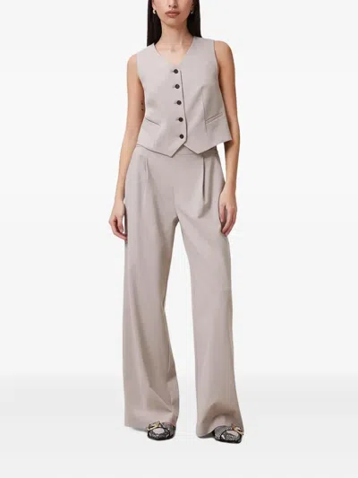Allsaints Aleida Lightweight Tri Waistcoat In Neutral