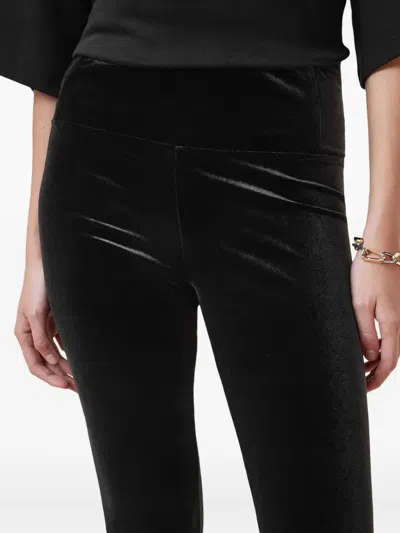 Allsaints Cora Velvet Leggings In Black
