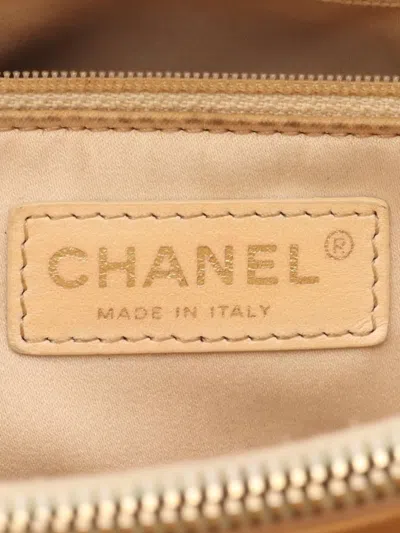 Pre-owned Chanel 2012-2013 Matelasse Grand Shopping Gst Chain Tote Bag In Neutral