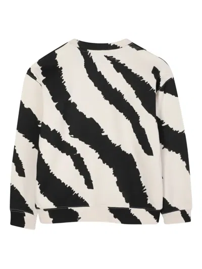 Marc Jacobs Zebra-print Sweatshirt In Black